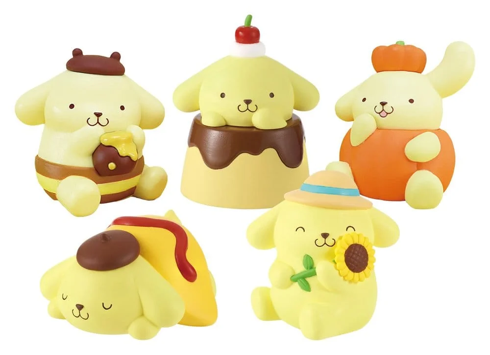 Sanrio Twinchees Mini Figures Pompompurin My Fav Color 5 cm Blind Pack - 1 Unidade